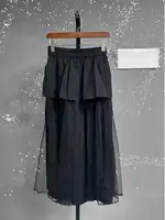 EAM High Elastic Waist Blue Irregular Mesh Spliced Wide Leg Pants New Trousers Women Fashion Tide  Autumn 2026 1DJ1338 4