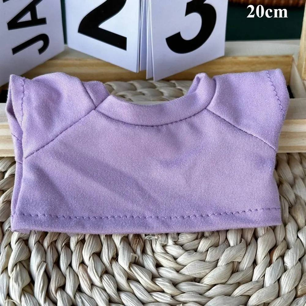 New Toys Accessories Cotton Doll Clothes Fashion Style Elastic Mini Clothes T-shirt Sweaters for 10/15/20cm Cotton Stuffed Dolls