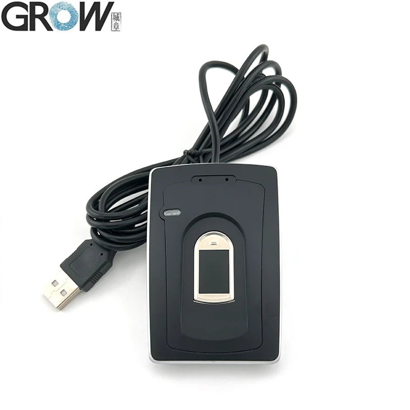 GROW R102A Capacitive USB Fingerprint Reader With DC5V 208*288 Pixel 1500 Capacity For Windows Android Access Control