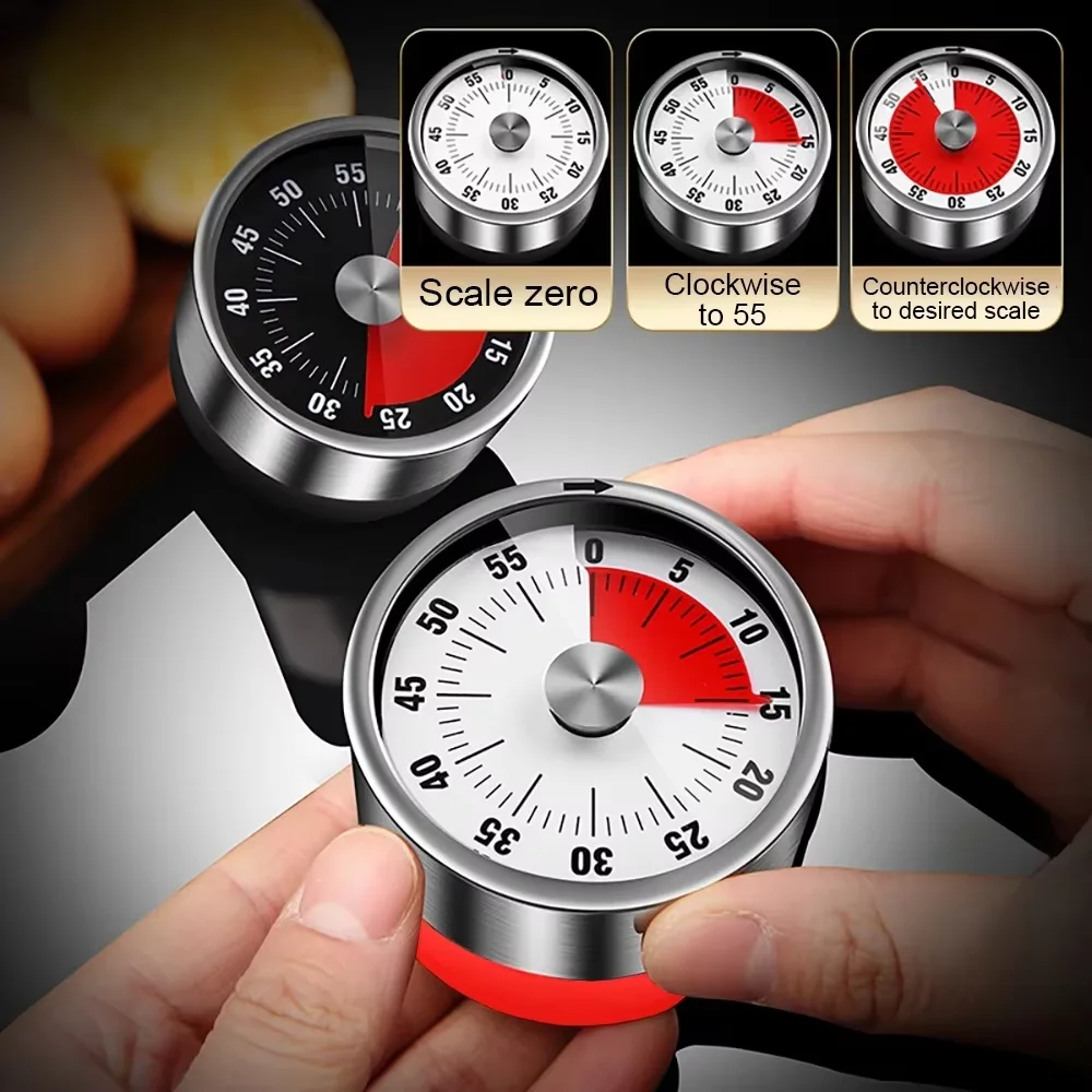 العد التنازلي تذكير المغناطيسي الميكانيكية الموقتات البصرية الفصول الدراسية الخبز على مدار الساعة للتدريس اجتماع المطبخ الطبخ الخبز العمل