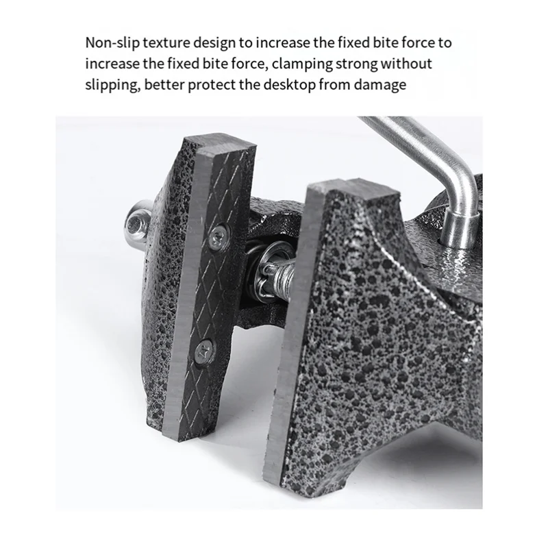 

A15F-360 Rotation Vise Woodworking Table Cast Steel DIY Black Muliti-Funcational Vise Household Tools