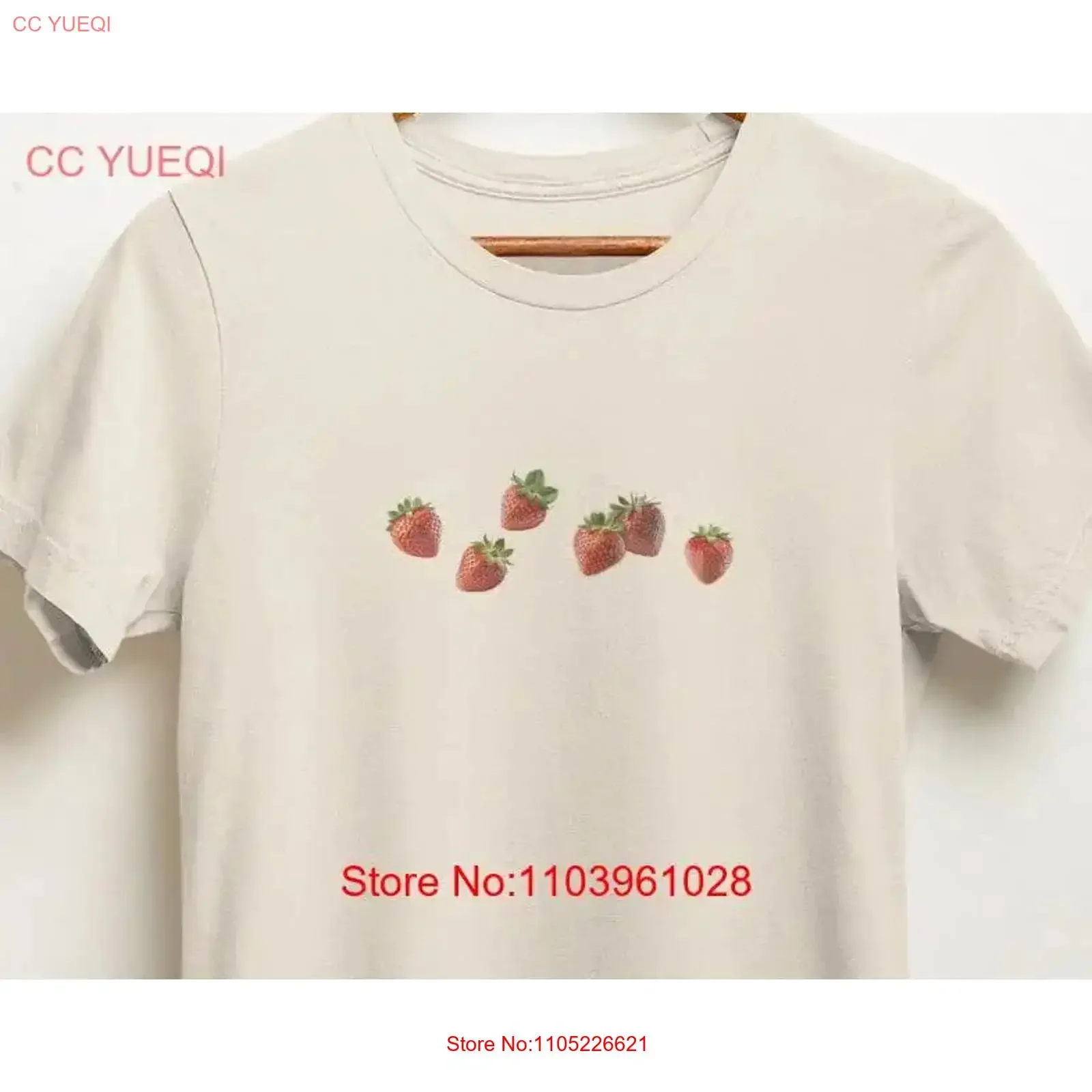 Cute Strawberry T Shirt for Women lover Fruit Addict Straw Berry Aesthetic Trendy y2k coquette vintage Washed Stylish