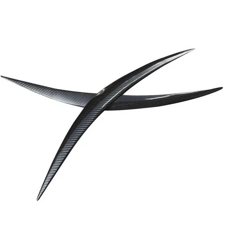 

1 пара накладок на передние фары автомобиля, подходят для Infiniti FX35 FX37 FX50 2009 2010 2011 2012 2013, черное углеродное волокно