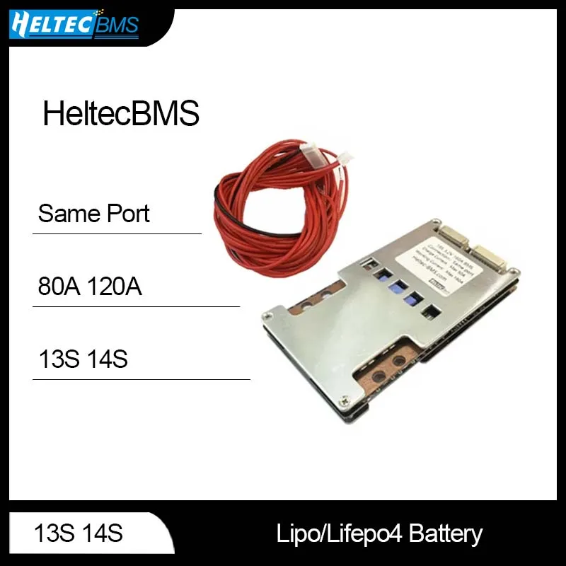 

HeltecBMS 13S 14S 80A 120A BMS 36V 48V Ternary lithium battery bms for 3500W motor/high-power energy storage BMS