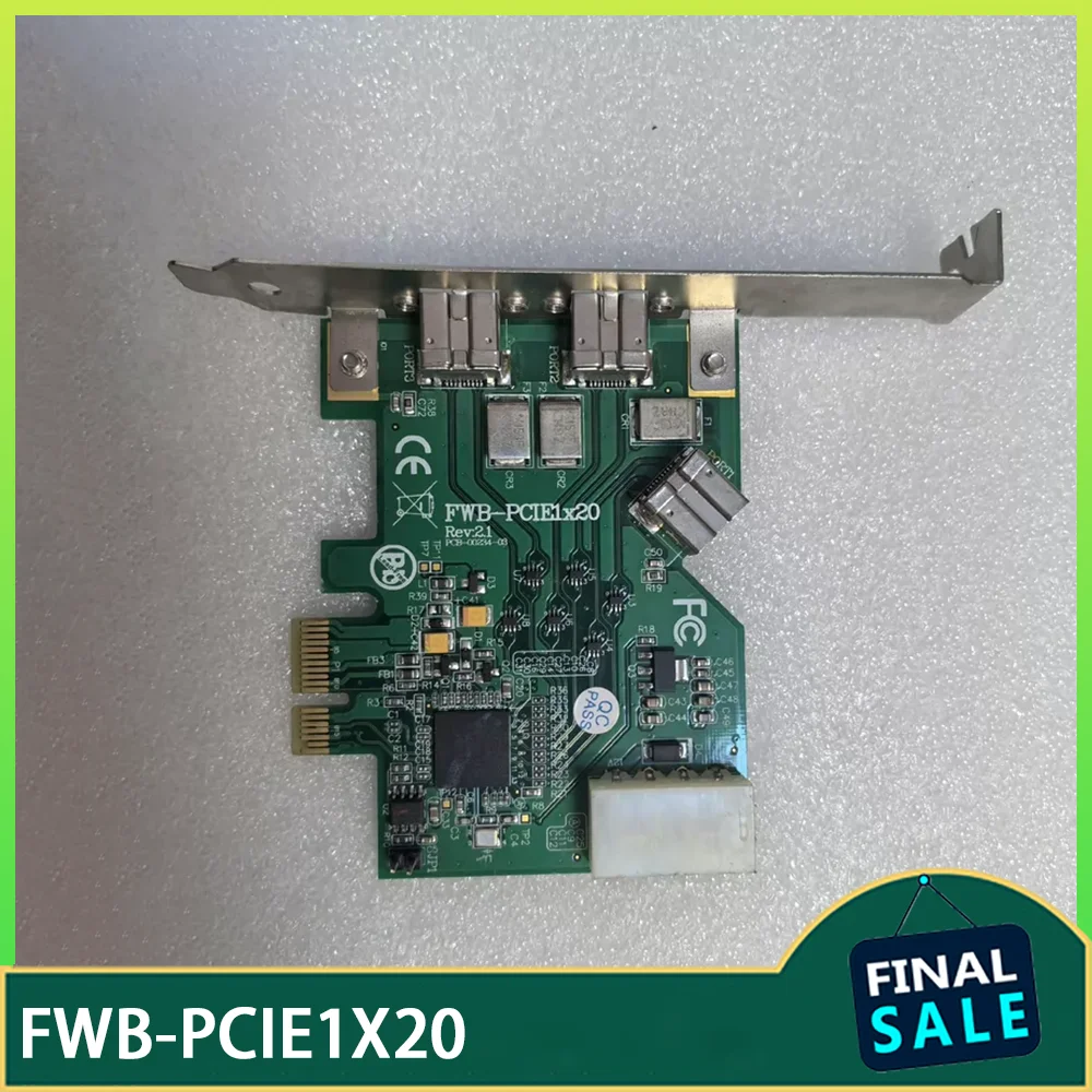 

Карта приёма изображений для промышленных систем машинного зрения 1394B FWB-PCIE1X20