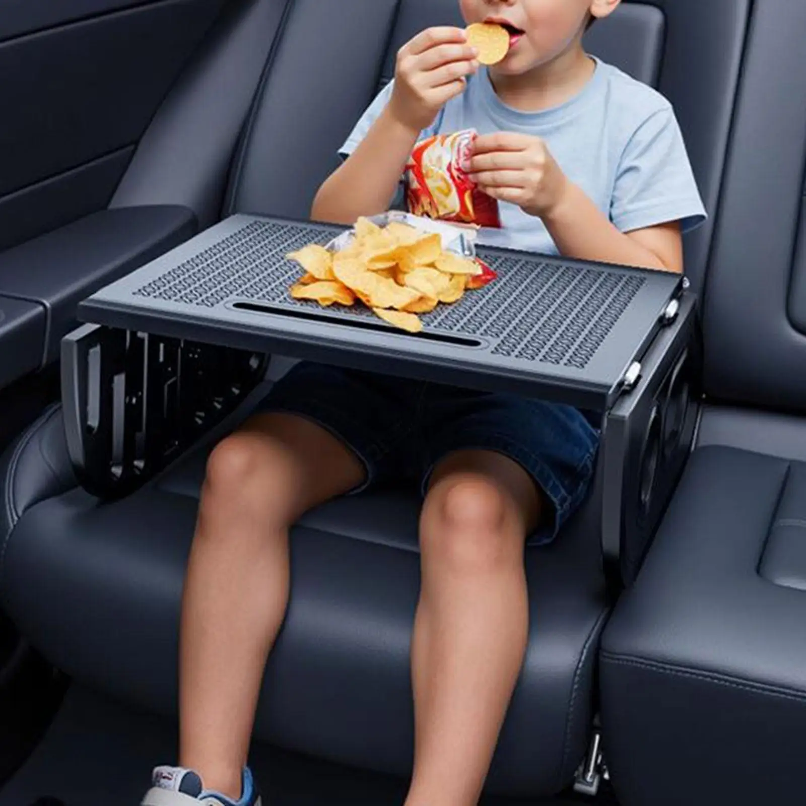 Steering Wheel Tray Plastic Car Laptop Desk Foldable Dining Table Petg Material for Travel Lunch