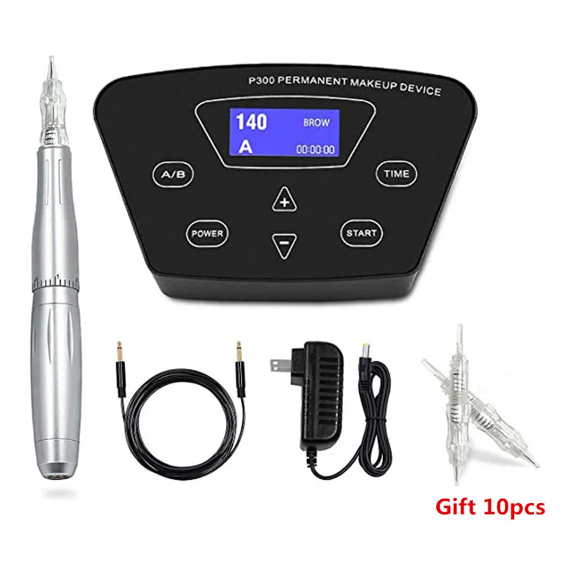 Biomaser P300 Permanent Makeup Machine For Eyebrow Tattoo Microblading Makeup DIY Kit With Needle For Tattoo Machine