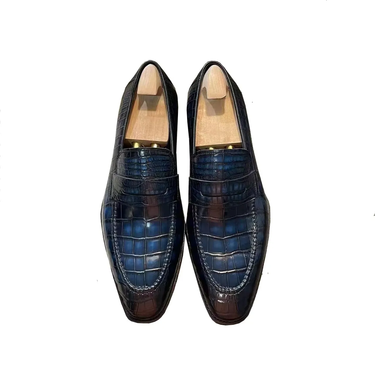 yinshang new men dress shoes male fromal shoes crocodile shoes wedding fashion meeting shoes loafers