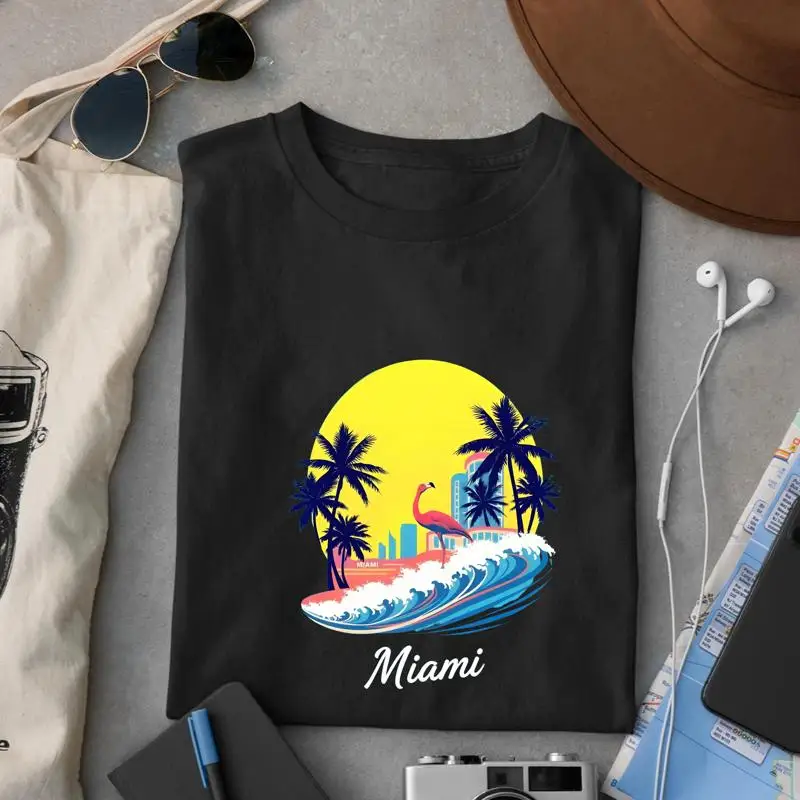 

Miami Adventure T Shirt Urban Merchandise NYC Travel Merch