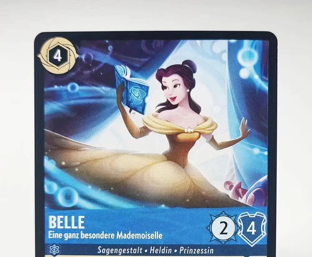 Lorcana Proxy Chapter 1 NoneFoil francuski / niemiecki – belle elsa hades malefiz rapinzel stich TCG Game Cards