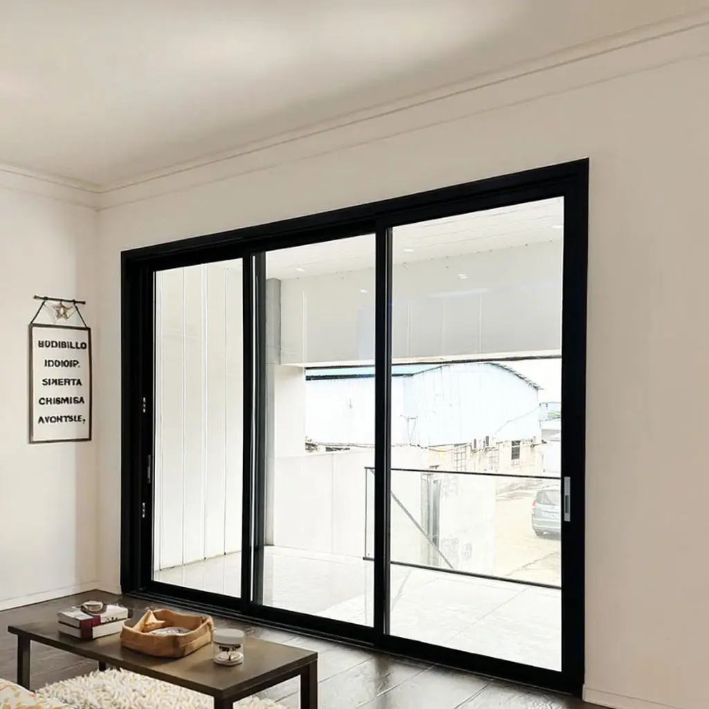 Simple Design Living Room Glass Partition Door Indoor Aluminum Sliding Glass Doors Multi Panel Integration Sliding Doors
