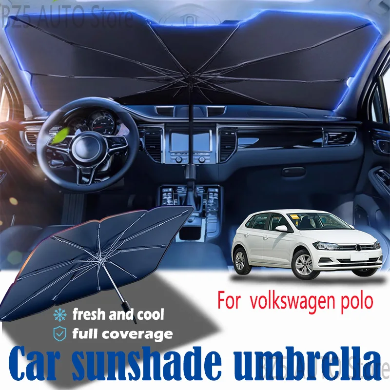 

For volkswagen Polo front windshield panel, sun visor, summer accessories, heat insulation, sun shading, or sun protection