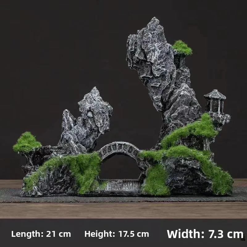 

Декоративный камень-пещера для аквариума, имитация горной местности, украшение для аквариума с черепахами, набор аксессуаров