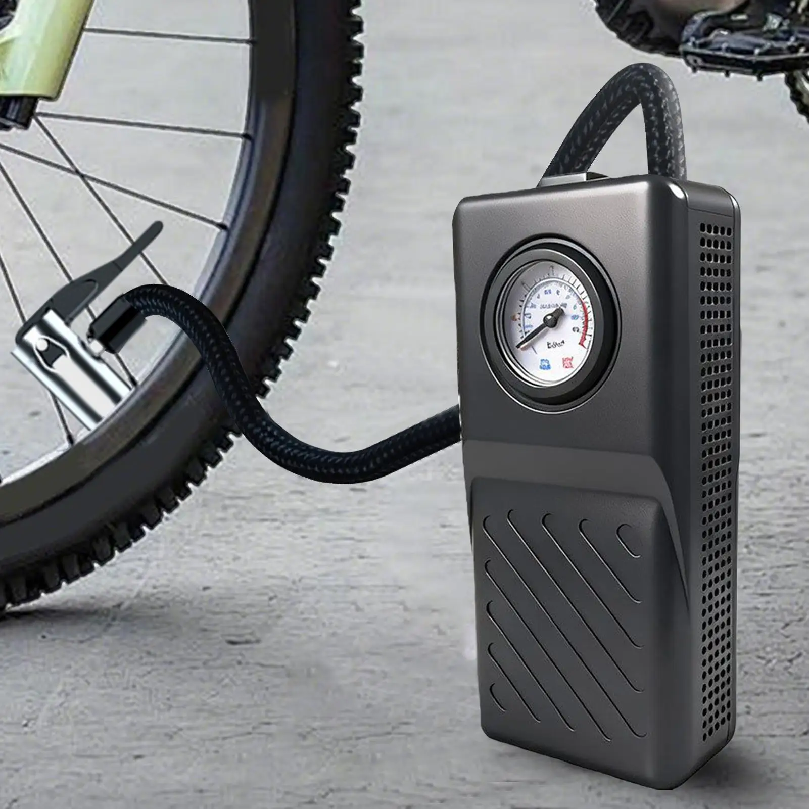 Air Pump For Car Tires Rechargeable Cordless With Pressure Gauge Small Car Tire Air Pump Portable For Motorcycle Electric