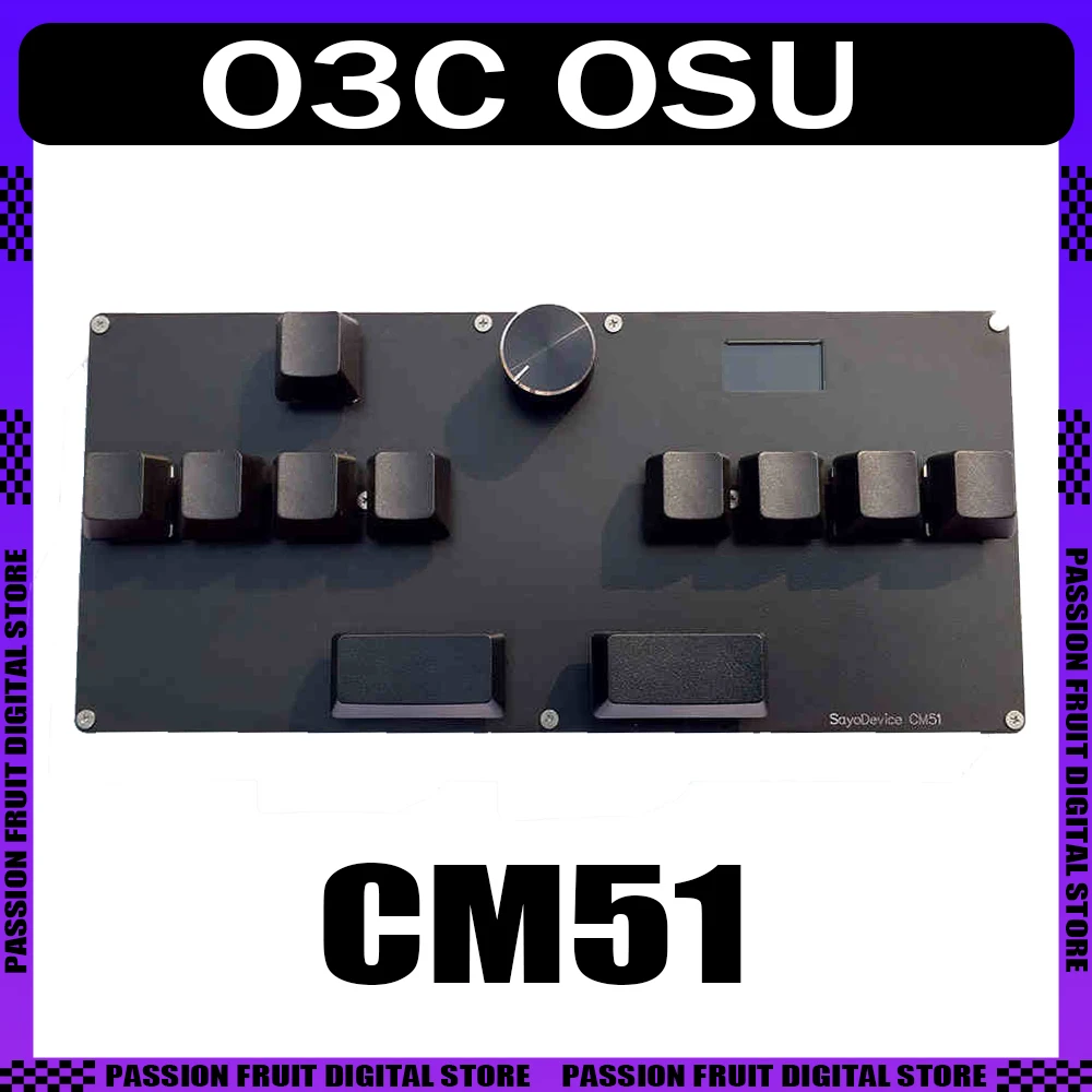 

O3C osu Magnetic Switch Mechanical Keyboard Rapid Trigger Multi-function Knob Gaming Keyboard Smart Screen djmax SayoDevice