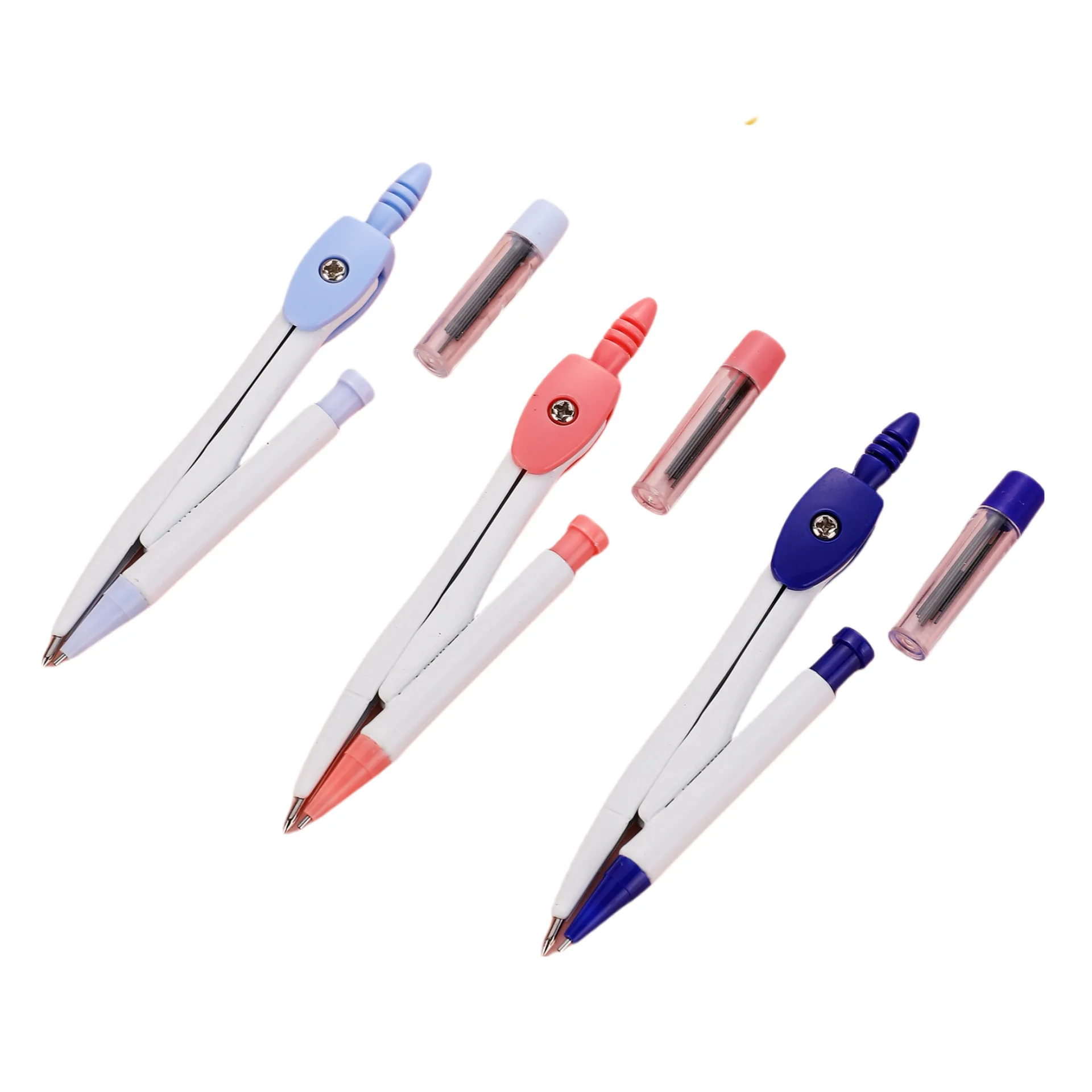 Compass set 2-piece set Student exam ruler drawing Compass painting Mathematics teaching stationery student kit  geometry set