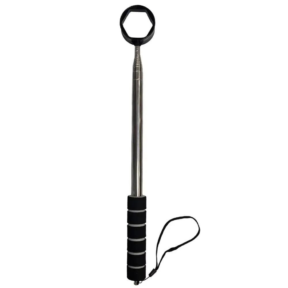 Extendable Telescopic Golf Ball Retriever Non-Slip Handle Claw Sucker Tool Golf Ball Pick Up Retriever Grabber Stainless