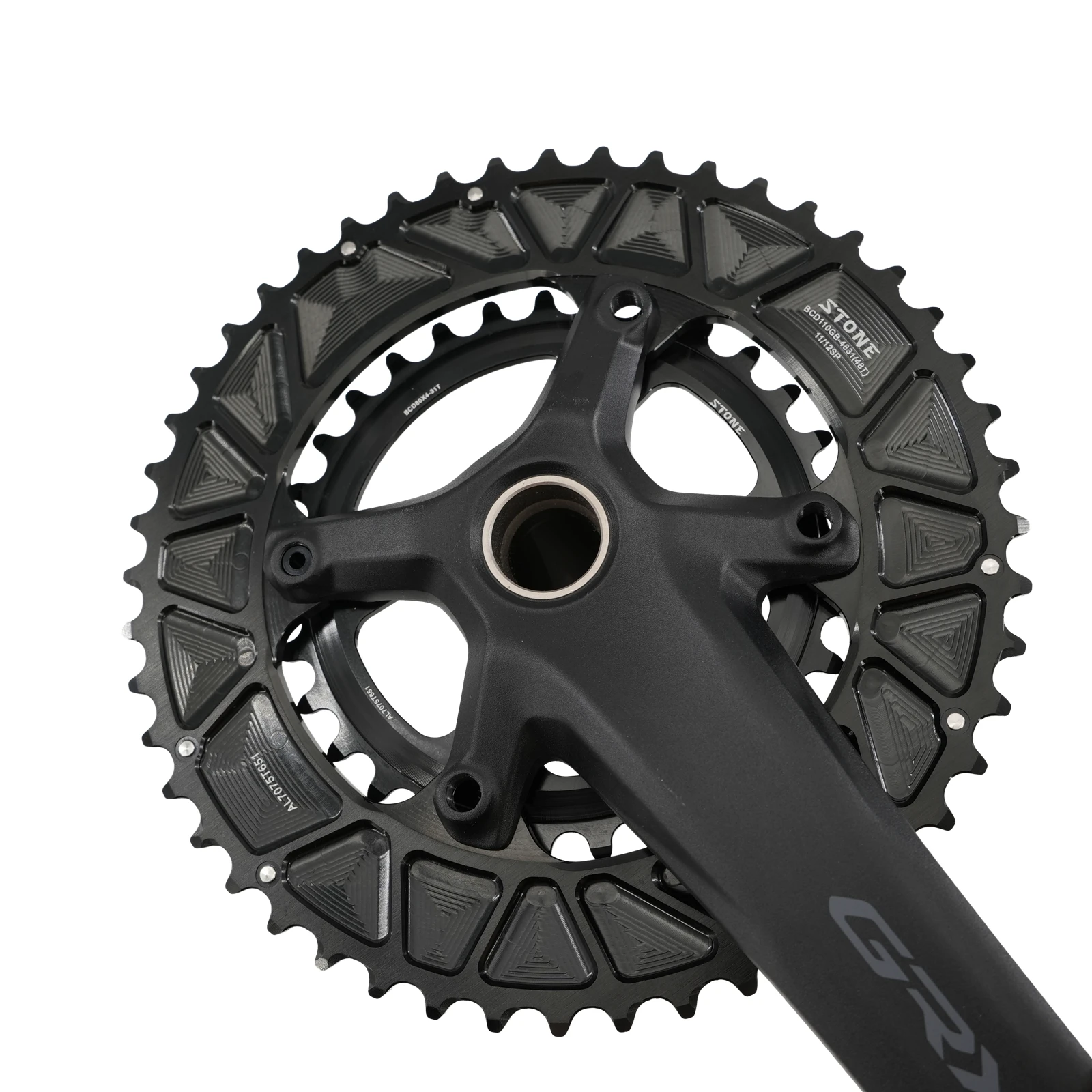 STONE double chainring for shimano GRX 110bcd RX600 RX810 RX820