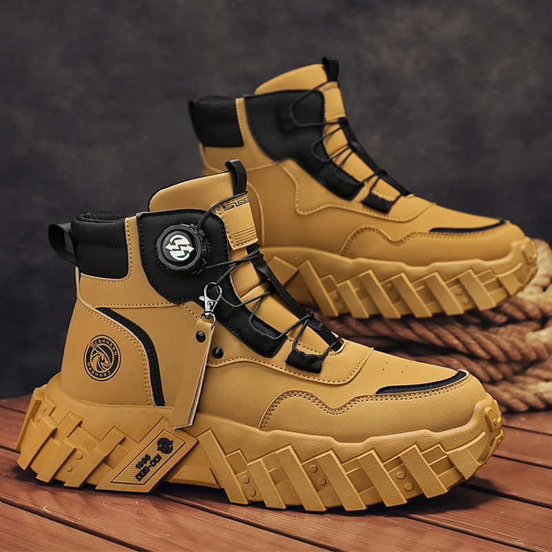 

Ankle Boots Motorcycle Boots Man Men's Sneakers Loafers Fashion Male Sneakers Sports and Leisure Wear Resistant Non-Slip New