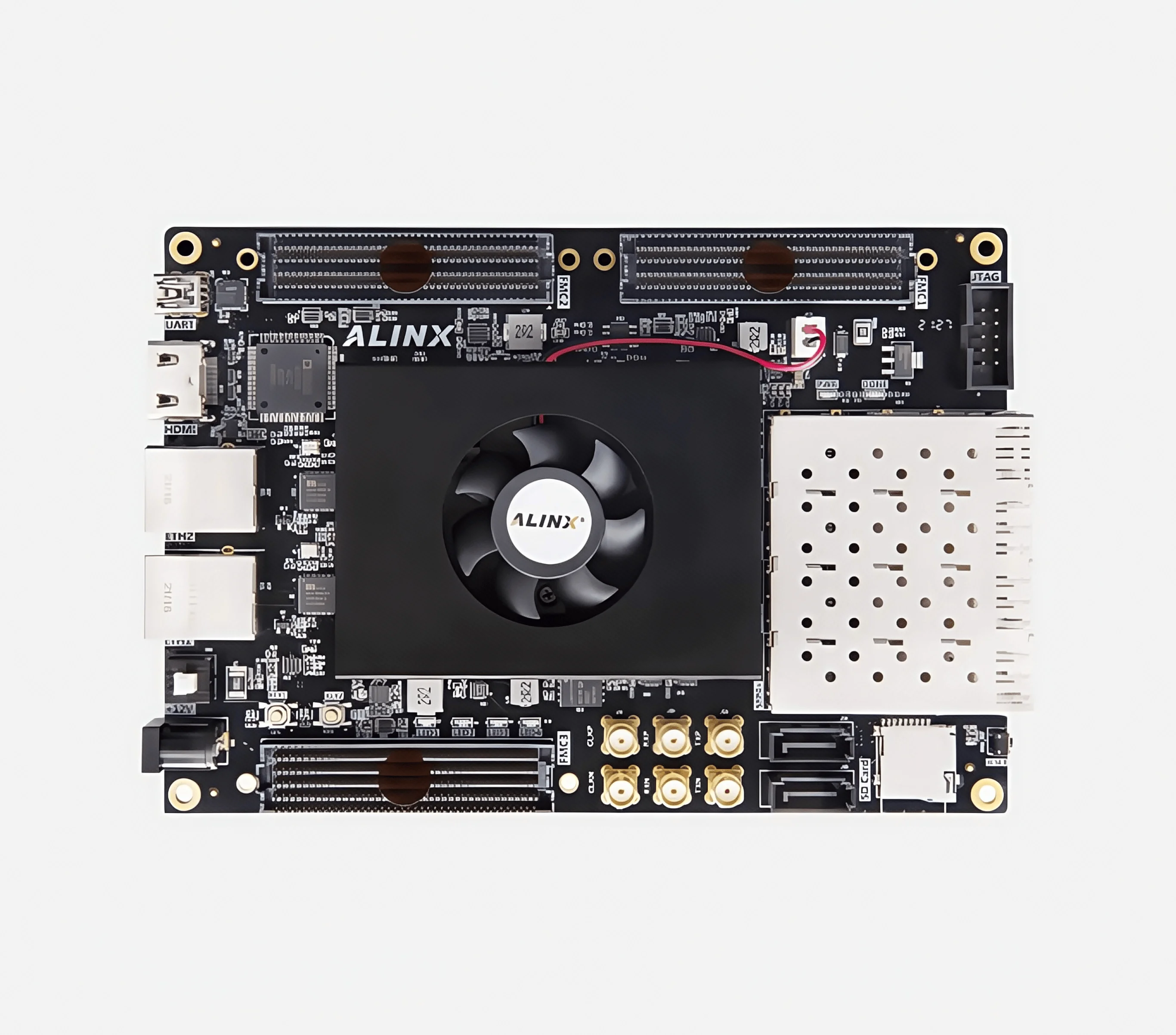 Xilinx Kintex UltraScale FMC HPC Placa de desenvolvimento FPGA de fibra óptica XCKU040 AXKU040