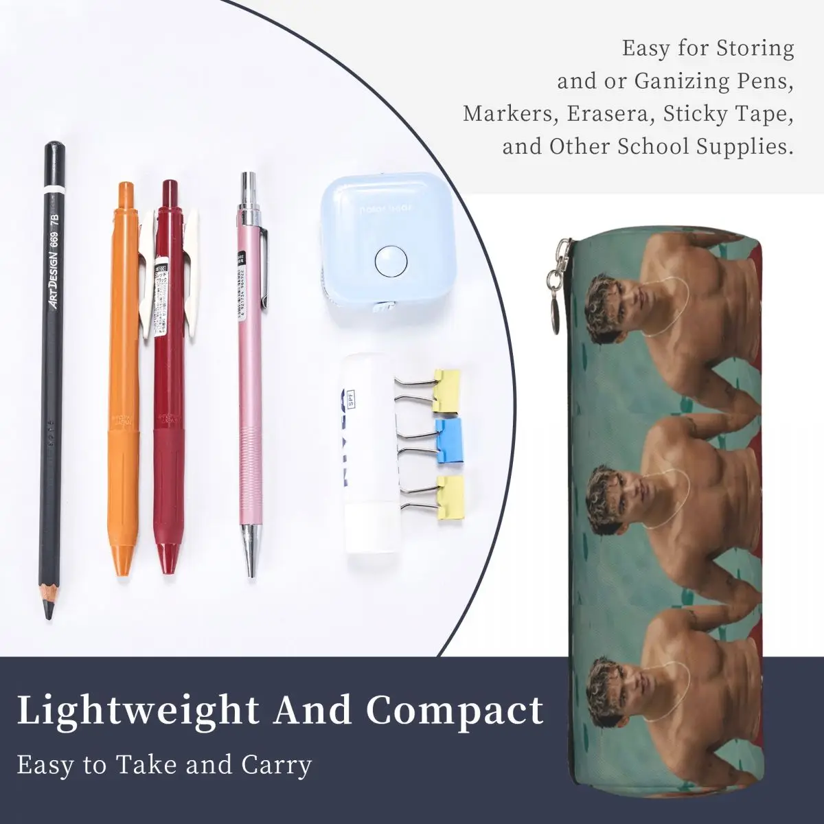 Matthew Broome My Fault London Movie Pencil Case Pen Holder Cylinder Pen Box Pencil Bag for Boys Girls School view 5