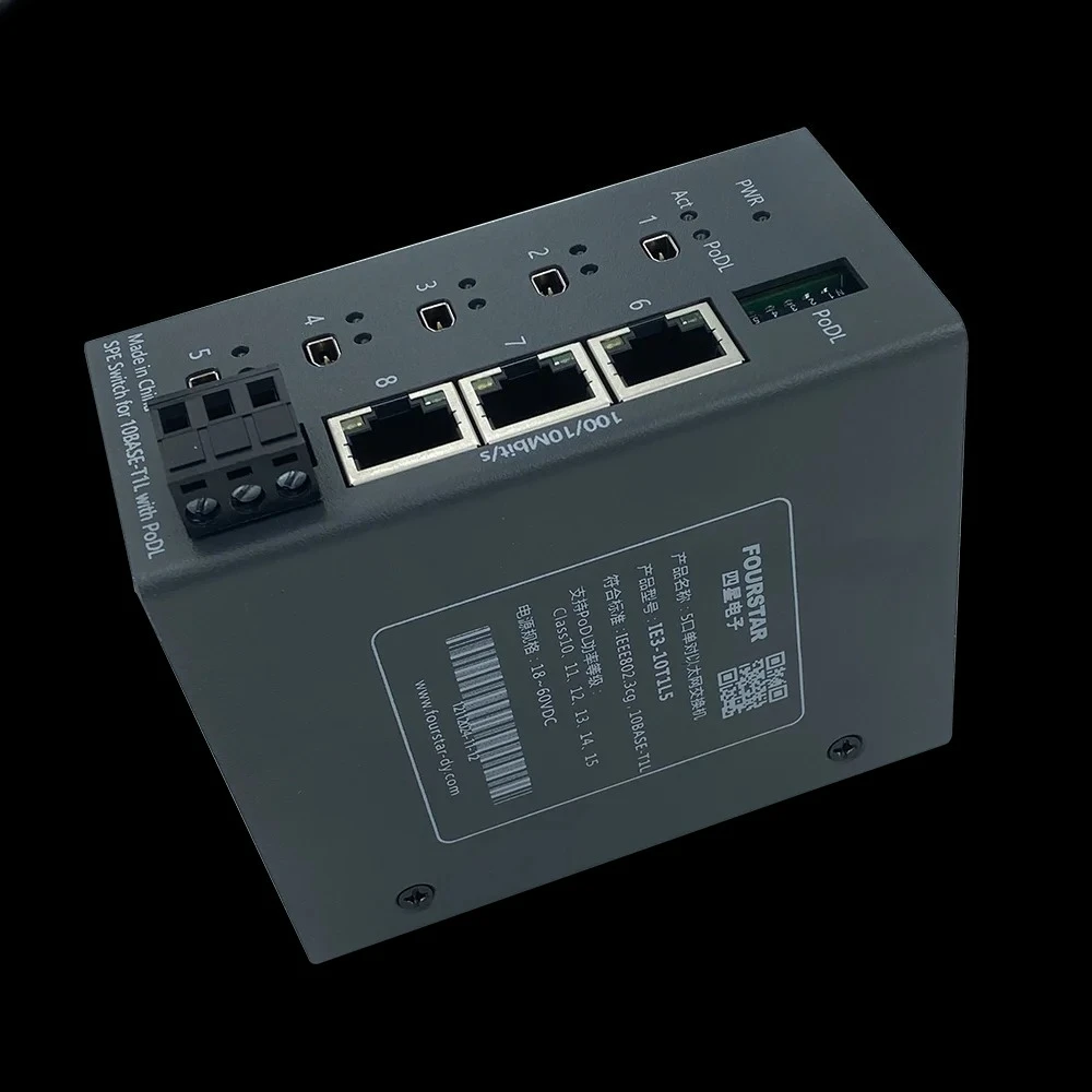 

IE3-10T1L5 10BASE-T1L Single Pair Ethernet Switch