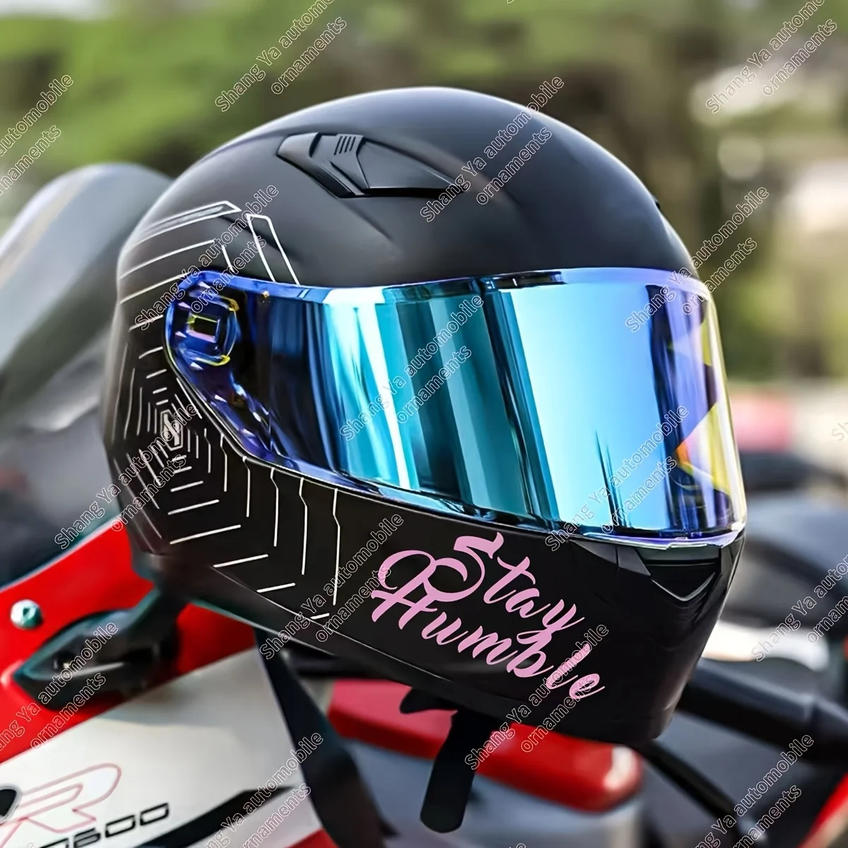 1 قطعة البقاء متواضعة مخطوطة الخط ملصق 11.8x8 سنتيمتر لاصق مائي لسيارة الكمبيوتر المحمول DecorativeC #2