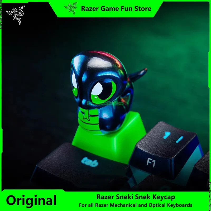 Колпачок для клавиатуры Razer Sneki Snek, милый аксессуар для клавиатуры-компаньона из АБС-пластика и ПВХ подходит для всех механических и оптических клавиатур Razer