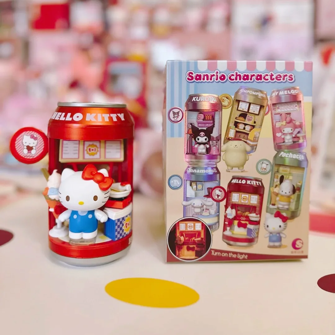 Auf Lager Original Sanrio Blind Box Soda Can Dessert Shop Serie Echte Kreative Beleuchtete Dekoration Sammlerstücke Geschenke – Detail 7