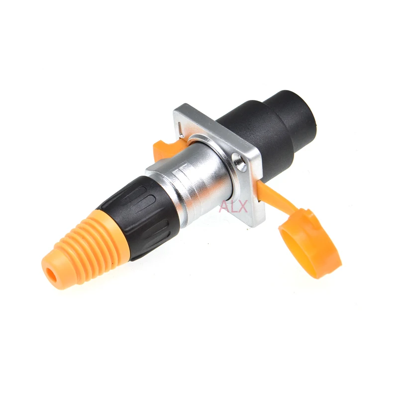 1set Waterproof Ip65 Rj45 Male Plug + Female Socket Connector Panel Mounting Rj45 Network Ethernet Connector Adapter 8pin 8p8c