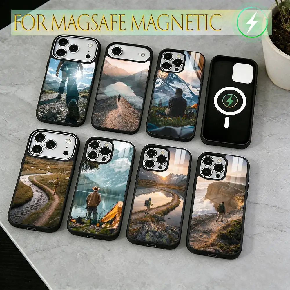 

rock climbing Phone Case For iPhone17,16,15,14,13,12,11 Plus,Pro Magnetic For Magsafe Wireless Charging