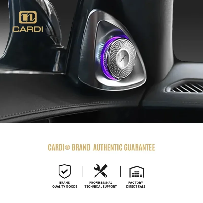 2021 Latest Launch 4D Rotating Tweeter Speaker For Mercedes S-class W223 With 64 Color Ambient Light Car Audio Speakers