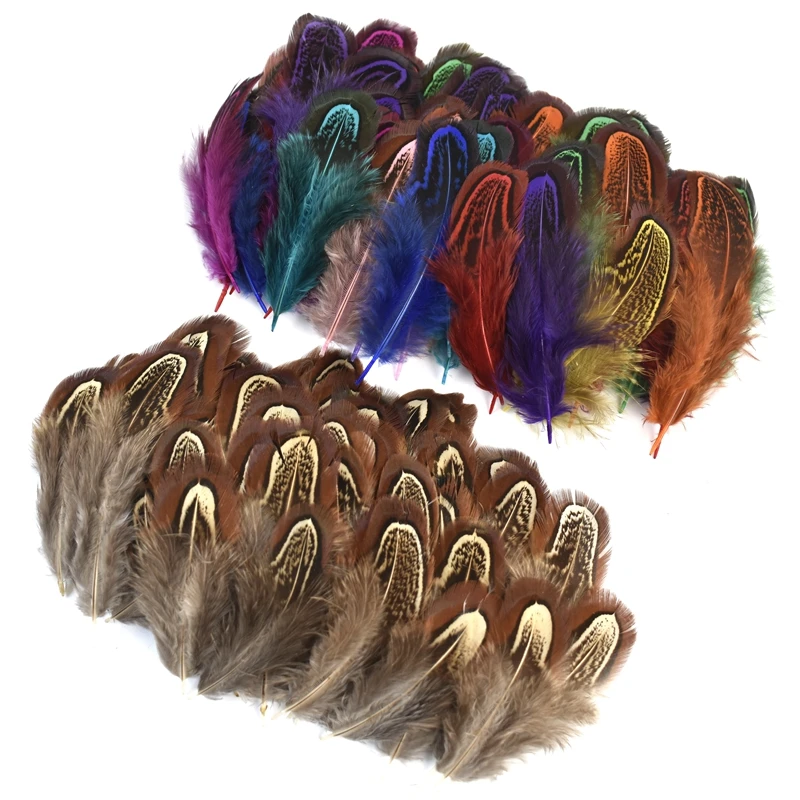 Colored Natural Ringneck Pheasant Feathers for Jewelry Making Crafts Small Decor Creation Dream Catcher Handicraft Accessories