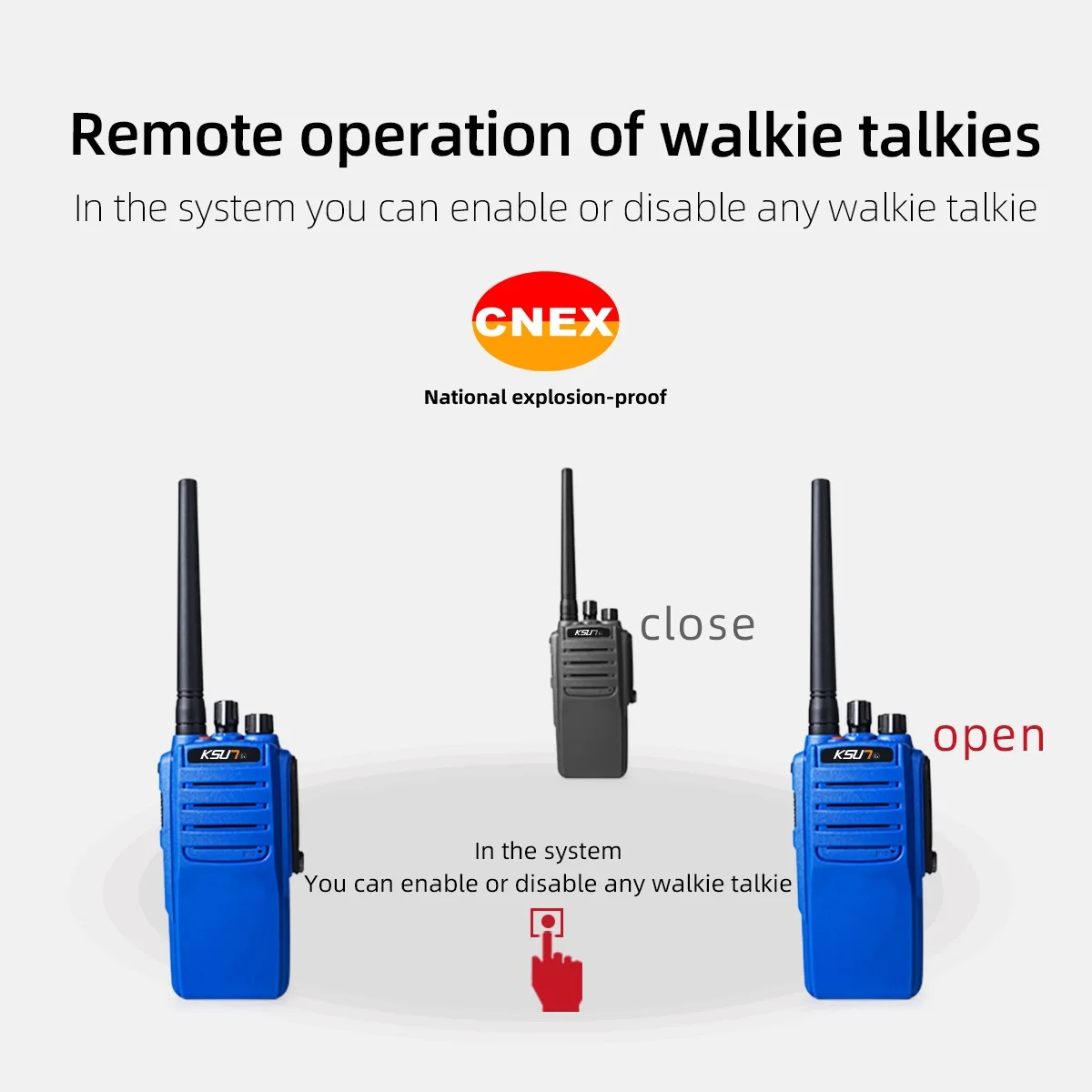 

KSUN DM52(EX) DMR Encrypted Professional Radio Safe Explosion-proof Walkie Talkie for Petrochemical Industry
