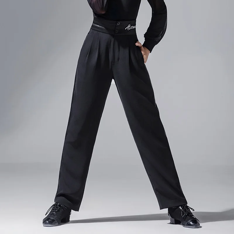 

Брюки для латинских танцев 2024, брюки для мальчиков, чача, румба, танго, прямые брюки, детские брюки для соревнований по бальным танцам, латинским танцам, DQS21095