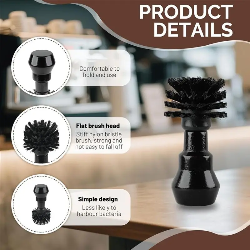 A69X-Reinigingsborstels Voor Koffiezetapparaat Espressomachine Filterhouder Borstel Gereedschap 51/54Mm Espresso Poeder Borstel