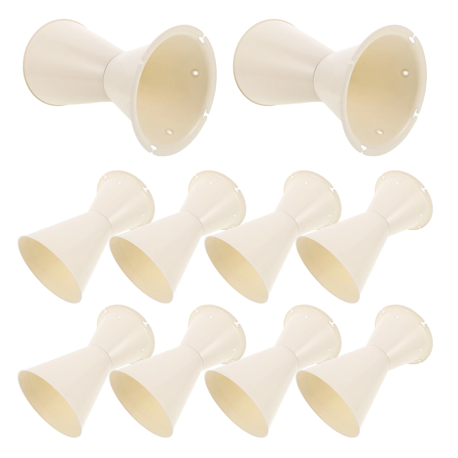 10pcs Mini Flower Wrap Bouquet Sleeve Plastic Material for Arrangements Packaging Stable Base Compact Design Versatile Usage