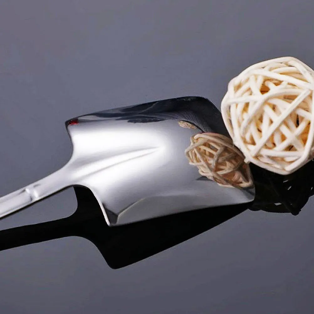 Shovel Spoon Fork Soup Tea Stainless Steel Asian Noodle Dinner Spoons Replace Large