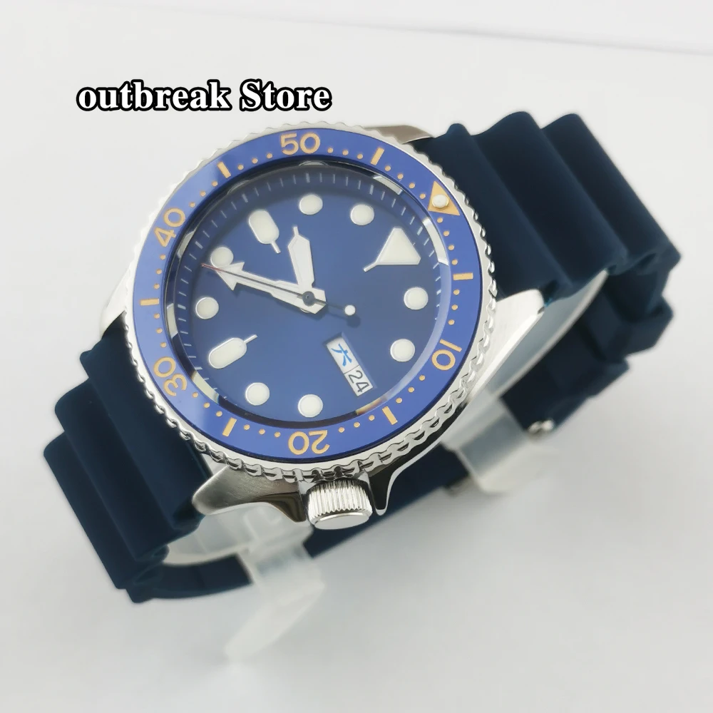 

40mm Corgeut Sterile Steel NH36A Black Yellow Dial Men Watch Sapphire Crystal Automatic Wristwatch Relógio