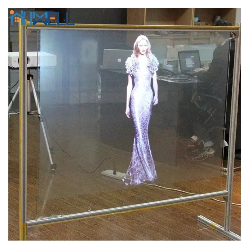 

Rear Projection Film Holographic Transparent Window Glass Projection Film Screen