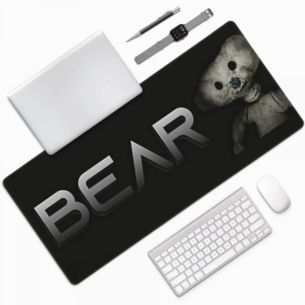 Bear Alpha Large Mouse Pad Computer Keyboard Mouse Mat Gamer PC Laptop Desk Mat Office Accessories Table Mats