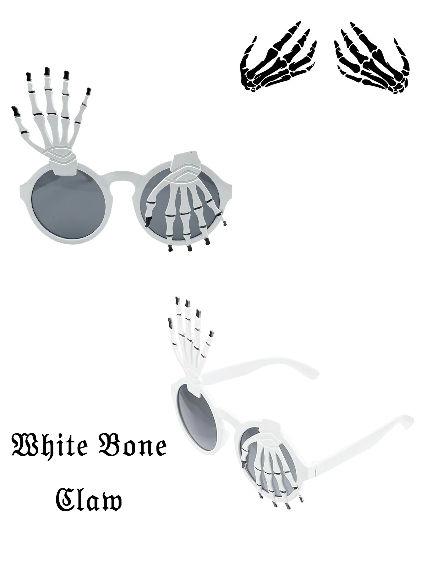 Halloween Mode Brille Neuheit Cosplay Party Requisiten Foto Zubehör Party Gefälligkeiten für Weihnachten Einzigartiges Design Linsen Dekor – Detail 2