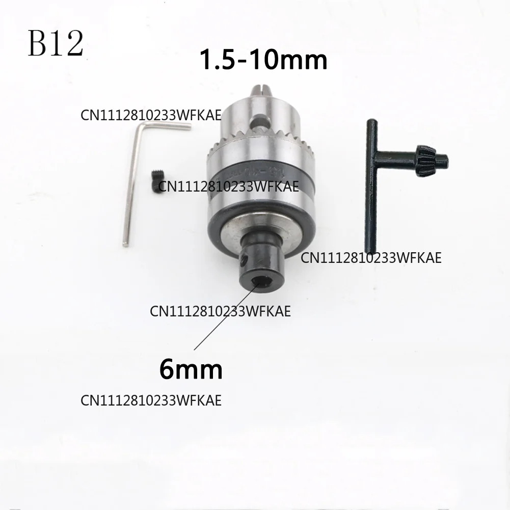 B12 Drill Chuck L T Spanner Connector With Wrench Clamping Range 1.5-10mm CNC Machine Convert Adapter For Milling Machine, Lathe