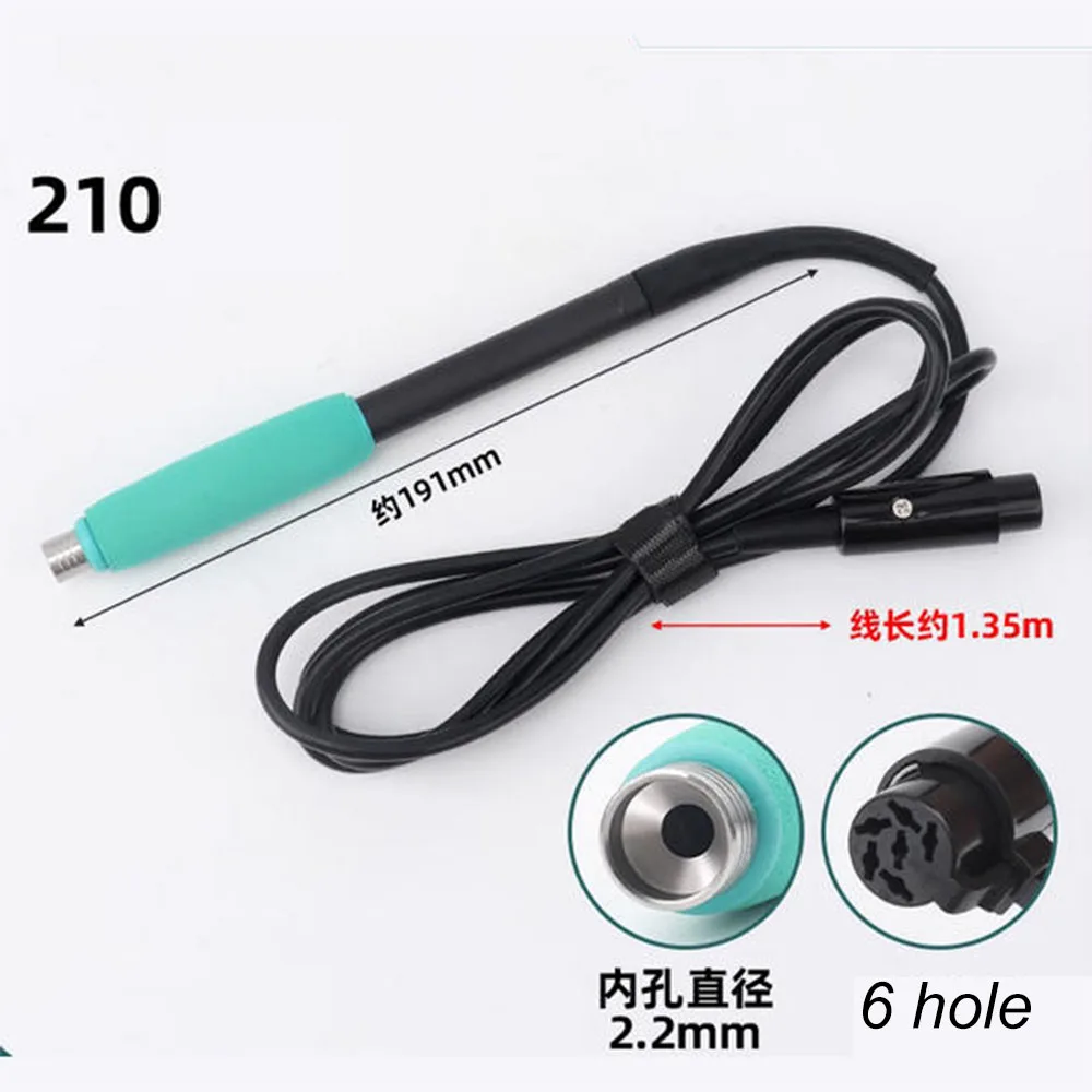 C210 C245 C470 Soldering Iron Handle 3 5 hole 6 hole Welding Tools Heater Soldering For T245 T210 Soldering Station Accessories