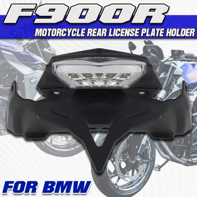 

For Bmw F900R F 900 R F900 R 2020- Motorcycles Rear Short Tail Stock License Plate Holder Tailstock Bracket Integrated LED Light