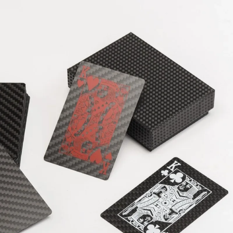 Carbon fiber cards, leisure sports playing cards, sports outdoor chess and cards, board games