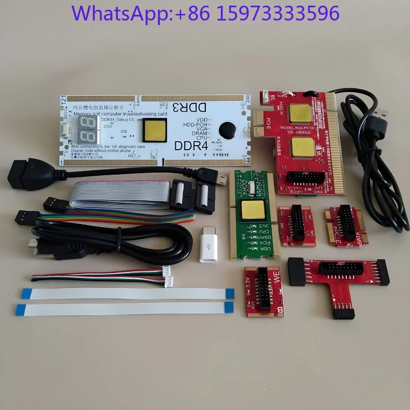 Debug Test Diagnostic Card for Laptop Motherboard Fault Detection Support USB PCI LPC Interface Maintenance Equipment Spare Part