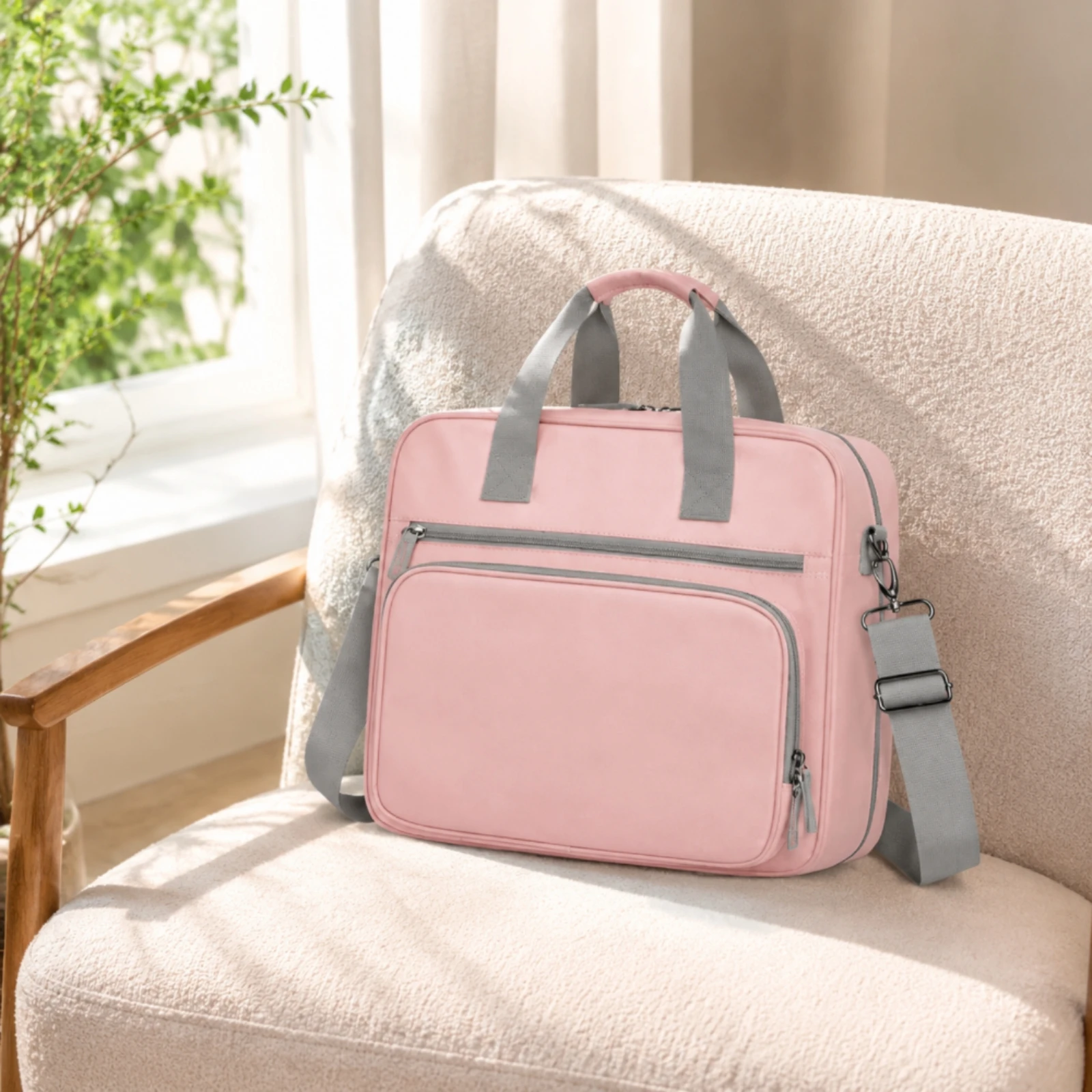 Laptop Document Organizer with Shoulder Strap Large Capacity Document Organizer Bag Zipper Binder Bag Expandable Compact