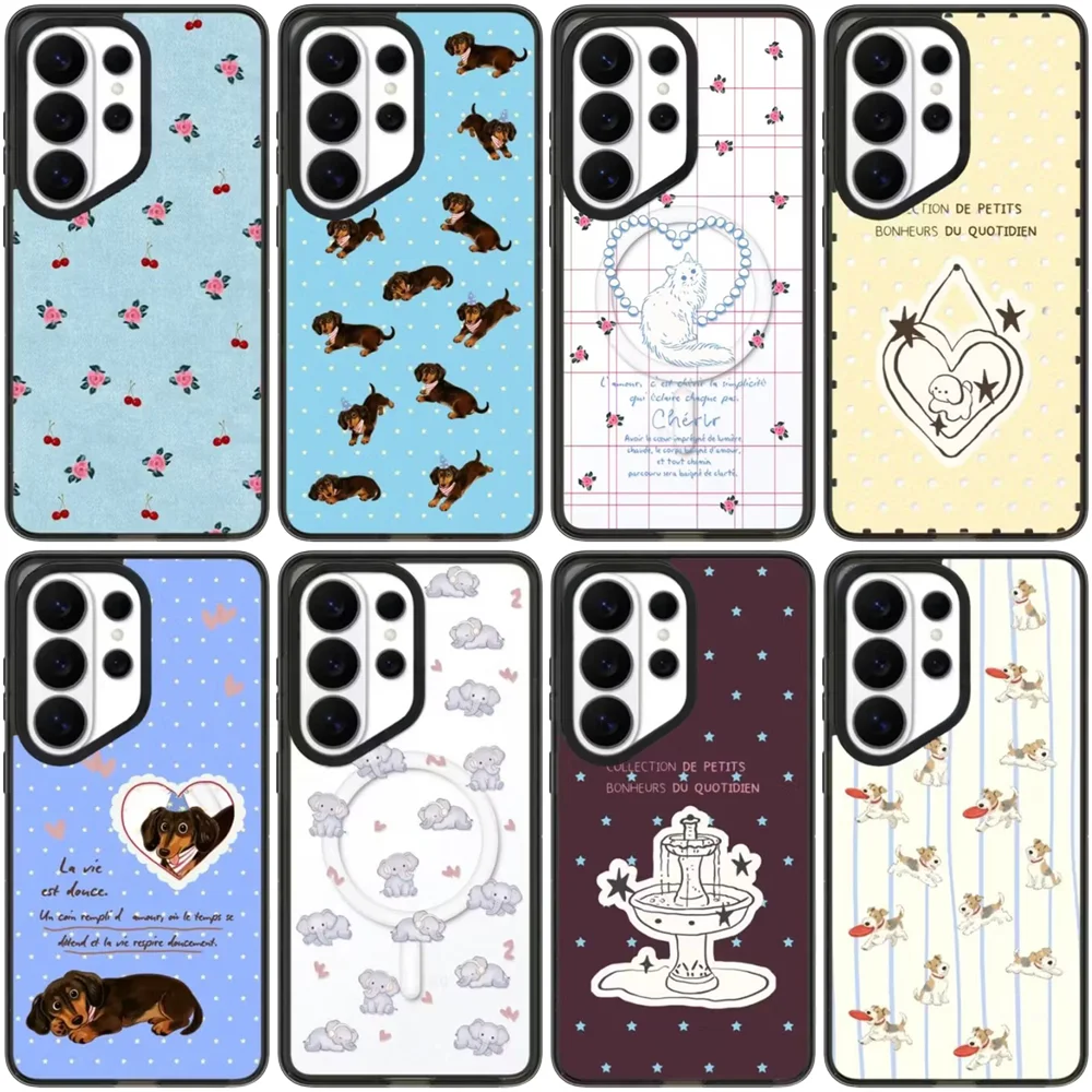6100530 Acrylic Magnetic Case: Compatible with Samsung Galaxy S23 U S24U S25 S26 Ultra S25+ S26 Plus Shell