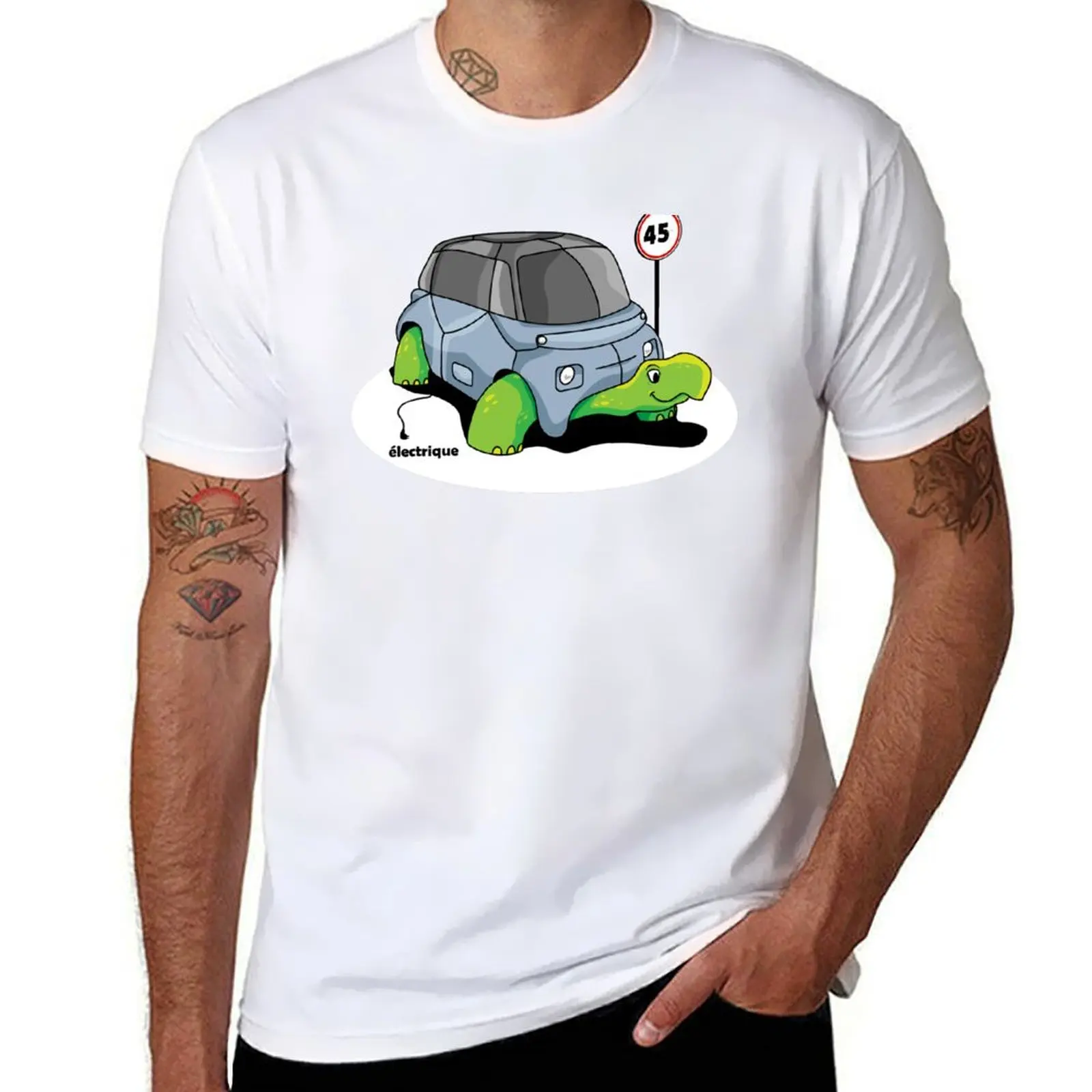 

Citroen Ami Electric Turtle T-Shirt topping customs design your own T-shirts oversize summer 2025 T-shirt men